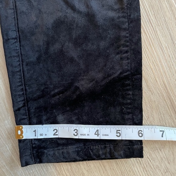 Paige Hoxton Ankle Peg Black Velvet Pants - Picture 14 of 15